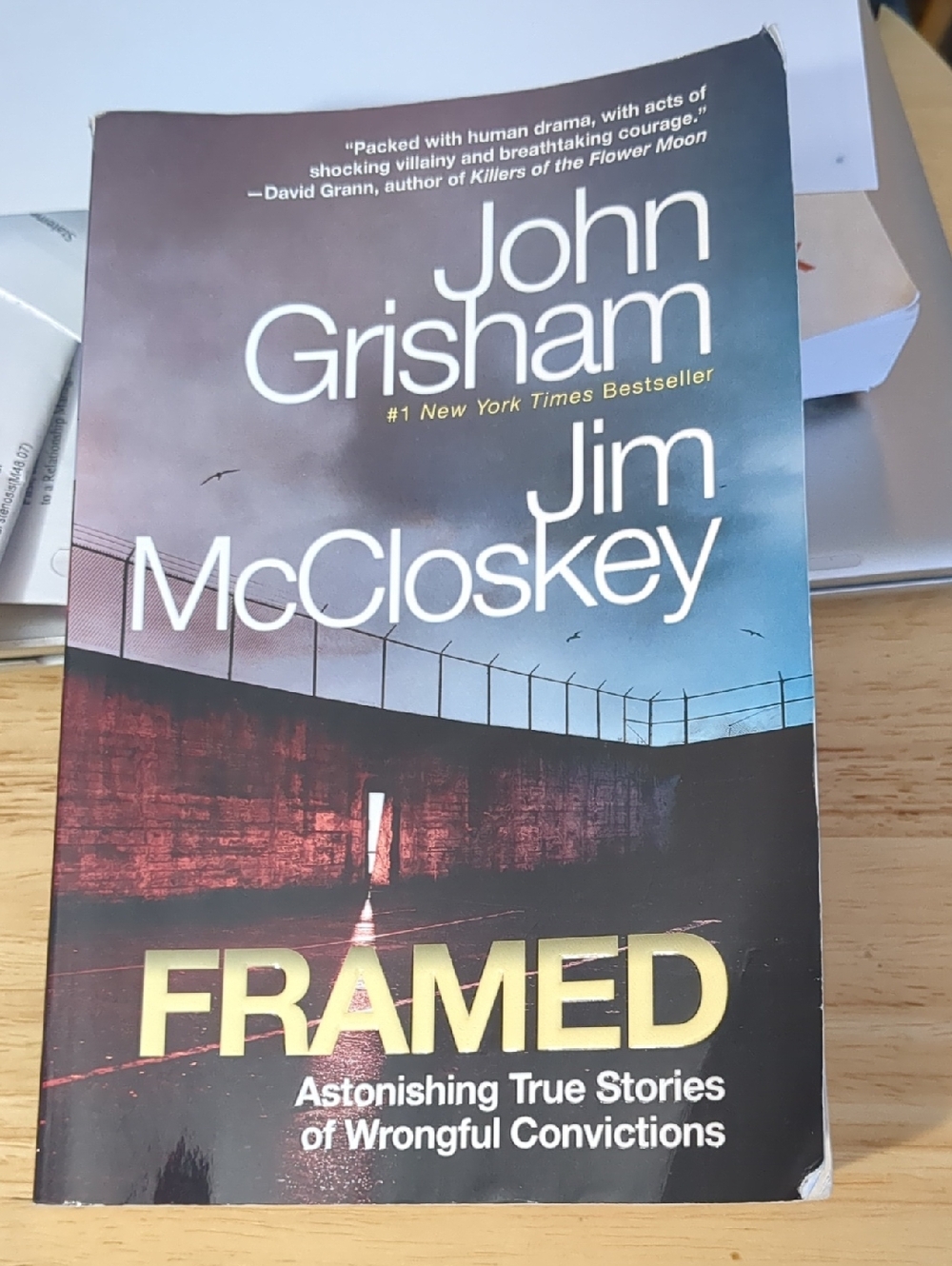 John Grisham & Jim McCloskey - FRAMED (Yellow Title)